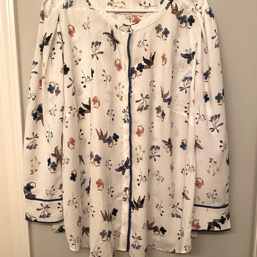 Loft long sleeve blouse size 22